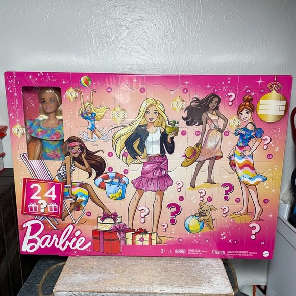 Barbie Toys Mattel Barbie Advent Calendar Full Size Barbie 24 Accessories Brand New Poshmark